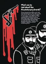 Illustration by Marjane Satrapi about the Iranian revolutionary guards.