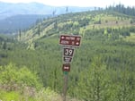 A road sign in the Wallowa-Whitman National Forest. Officials have backed away from plans to close about half its 9,000 miles of road to motor vehicles.