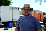 Seth Vincent helped to grill up a tri-tip dinner for 230 people last night. He says you can only take historical reenactment so far.