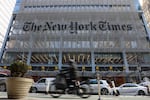 The New York Times headquarters in New York City on January 22, 2026.
