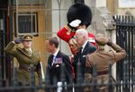 President Joe Biden and first lady Jill Biden arrive at Westminster Abbey in London.