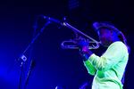 Christian Scott aTunde Adjuah plays with R+R=NOW at Arlene Schnitzer Concert Hall, Wednesday, April 18, 2018.