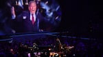 Stevie Wonder performs on stage honoring Tony Bennett during the 66th annual Grammy Awards.