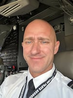 Alaska Airlines pilot Joseph Emerson, in this undated submitted photo. Emerson, 44, was under the influence of psychedelic mushrooms when he attempted to cut the engines and open an emergency exit in midflight on a flight between Everett, Washington, and San Francisco on Oct. 22, 2023. 