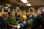 A full Bend city council chambers on Dec., 4, 2024. Most people attended to hear discussion on the UGB expansion agenda item.