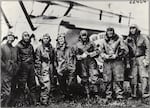 The World Flight crew at Sand Point, Washington in 1924, before the start of their round-the-world journey. Staff Sgt. Henry Ogden (promoted to Lt. during the journey) is second to left.