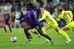 The Orlando Pride and newly minted NWSL star Barbra Banda (left) turned in a dominant 2024 season. Now Hal Hershfelt (right) and the Washington Spirit are among the teams hoping to claim a championship in 2025.