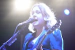 Sleater-Kinney's Corin Tucker performs at downtown Portland's Pioneer Courthouse Square on Aug. 7, 2024 as part of PDX Live 2024.