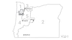 Oregon's U.S. House District 6 under the 2022 redistricting map.