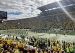 Fans pack Autzen Stadium in Eugene on Oct. 25, 2024, as the #1-ranked Oregon Ducks played University of Illinois. Oregon went on to win the game, 38-9, and retain the top ranking in the country.