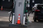Gasoline is pumped at a Chevron gas station with prices starting at $5.39 per gallon for regular grade unleaded gas in downtown Portland, Ore., on March 16, 2026.