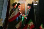 Protesters wave Iranian flags and hold a portrait of the late Iran's Supreme Leader Ayatollah Ali Khamenei and his son Ayatollah Mojtaba Khamenei to support his selection as the new Iran's Supreme Leader in Baghdad, Monday, March 9, 2026.