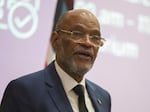 Haiti's Prime Minister Ariel Henry gives a public lecture at the United States International University in Nairobi, Kenya, Friday March. 1, 2024. Haitian Prime Minister Ariel Henry said elections in his country need to be held as soon as possible in order to bring stability to the troubled Caribbean nation.