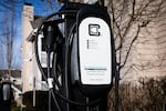 Electric car charging stations are seen at the Residence Inn by Marriott in Northeast Portland on Thursday, Feb. 28, 2019.