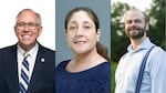 From left to right) Steve Callaway, Kimberly Culbertson and Anthony Martin are running for District 4 on the Washington County Board of Commissioners.