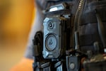 FILE - An Axon body camera OKCPD headquarters on Friday, May 31, 2024, in Oklahoma City, Oklahoma.