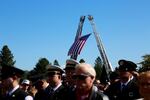 Hundreds of firefighters, first responders and community members gathered to honor Cowlitz County Battalion Chief Mickel Zainfeld on Tuesday Oct. 1, 2019.
