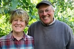 Sydney, left, and Richard Blaine at Avalon Orchards in Sundale, Wash., Monday, Oct. 7, 2019. The Blaines have run Avalon since 1974. They hope to reorganize and continue farming after filing for Chapter 12 bankruptcy protections due to a variety of financial challenges, including tariffs.