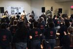 Luther's Boots gets the women at Coffee Creek Correctional Facility on their feet, clapping along to "Folsom Prison Blues."