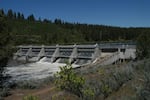 The J.C. Boyle Dam, one of four that the Interior Department has recommended for removal from the Klamath River. It runs through Southern Oregon and Northern California.