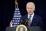 President Joe Biden speaks about the death of former President Jimmy Carter Sunday, Dec. 29, 2024, at the Company House Hotel in Christiansted, St. Croix, U.S. Virgin Islands.