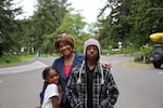 Gwendolyn Jones and her children Tia and Taylor are visiting the Long Beach Peninsula from Houston, Texas.