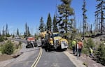 ODOT says even without snow to blow, there is still plenty of work to do before the pass is ready to open. This photo is from June 2026.