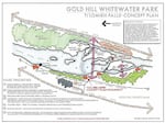 A concept plan for Gold Hill Whitewater Center