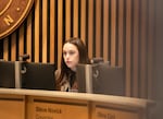 FILE-Councilor Angelita Morillo at a Portland City Council meeting on Feb. 5, 2025, Portland, Ore.