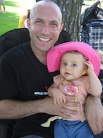 Jeremy Richman celebrates his first Father's Day with his daughter Avielle in 2007. Avielle was killed in the Sandy Hook Elementary school shooting in 2012. Richman died by suicide in 2019, overcome by grief.