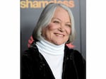 Louise Fletcher, a cast member in "Shameless," poses at the premiere of the second season of the Showtime television series in Los Angeles, on Jan. 5, 2012.