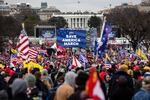 Trump supporters gathered at a rally at the Ellipse on Jan. 6, 2021 in Washington, DC, before marching to the Capitol where Congress was certifying President Biden's Electoral College victory.