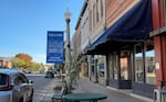 A downtown strip of baker city