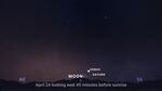 Mercury, Venus and Saturn will be visible in the predawn Friday morning sky.