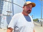 Jeff Leber farms soft white wheat out of Umapine, Oregon. He was dropping a load during harvest at the elevator in Walla Walla. 