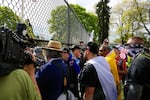 The March For Free Speech rally began at Montavilla City Park and continued down 82nd Avenue in East Portland. 