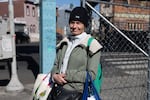 Tracy Horvat, 45, poses for a photo in the Kensington neighborhood of Philadelphia, Pennsylvania on February 26, 2025.