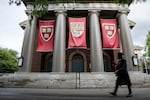 Harvard University's campus in Cambridge, Mass., pictured on Saturday, as students prepared to graduate.