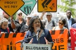 FILE - Rep. Pramila Jayapal, D-Wash., speaks during a news conference at the Capitol, June 3, 2025, in Washington.