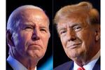 President Joe Biden, left, on Jan. 5, and Republican presidential candidate former President Donald Trump, right, on Jan. 19.