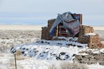 Those who wanted the armed militants to leave Eastern Oregon's Malheur National Wildlife Refuge near Burns, Oregon, kept ripping down a sign the occupiers put up, in January.