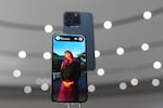 FILE - iPhone 15 Pro phones are shown during an announcement of new products on the Apple campus in Cupertino, Calif., Sept. 12, 2023. Tariffs proposed by President Trump would impact cell phones, tablets and other electronics that are made with overseas components.