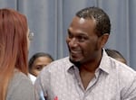 In this video screenshot, first-grade teacher Lionel Clegg attends a surprise event on Oct. 4, 2023, where he learned that a Boys & Girls Club in Southeast Portland will be renamed in his honor. Clegg is celebrating his 25th year of teaching at Woodlawn Elementary School and is a former Woodlawn student himself.