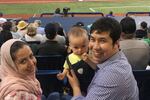 Mohammad Fawad Mohammadi, with his wife and son. Mohammadi's coworkers have set up a Go Fund Me fundraiser to help pay for medical and other expenses.