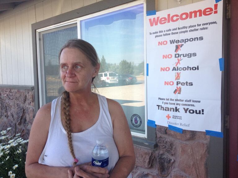 Julie Moseley is one of many residents living outside Sprague River, Oregon, who lost their homes to a wildfire.