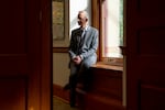 FILE - Portland Mayor Keith Wilson poses for a portrait in his office in Portland City Hall on Oct. 22, 2025.