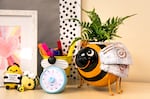 Bee-themed knick-knacks in Deanna Berning’s second-grade classroom at Scholls Heights Elementary School in Beaverton, Ore., Aug. 25, 2025.