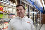 Plaid Pantry president and CEO Jonathan Polonsky at a southwest Portland, Ore., store on Nov. 15, 2019. Polonsky said shelf space for hard cider has been compressed to make way for more hard seltzer.