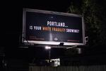 This billboard is part of the PDX Billboard Project by PDX Equity in Action.