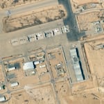 An image of Nevatim Airbase taken on October 2 shows damage to a hangar and a taxiway caused by Iranian missile strikes.